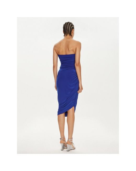 Norma Kamali Blue Coctailkleid Kk1243Plb32805 Slim Fit