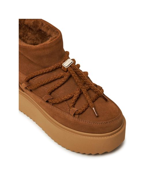 Inuikii Brown Schneeschuhe Classic Low Platform 75204-004