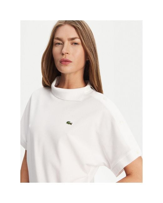 Lacoste White Poloshirt Pf9654 Relaxed Fit