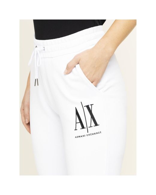 Armani Exchange White Jogginghose 8Nypcx Yj68Z 1000 Weiß Regular Fit