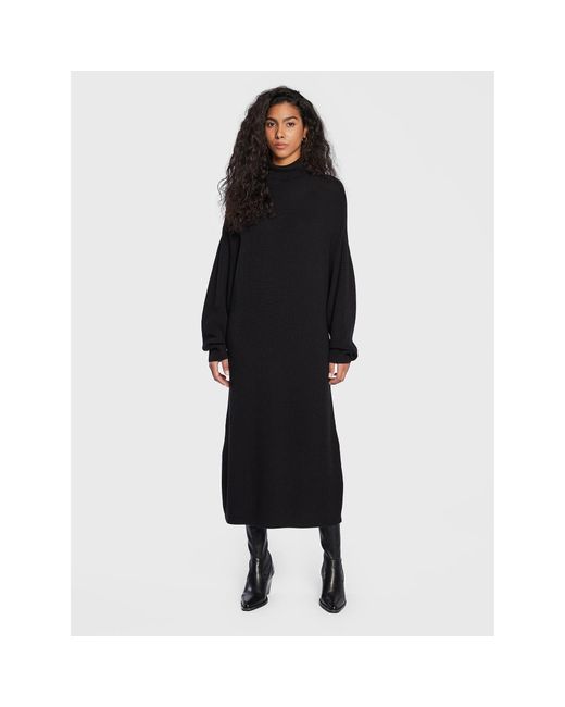 Moss Copenhagen Black Strickkleid Magnea 16901 Regular Fit