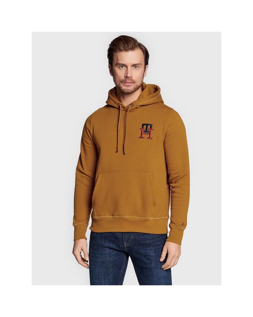 Tommy Hilfiger Sweatshirt Essential Monogram Mw0Mw28677 Regular Fit in Brown für Herren