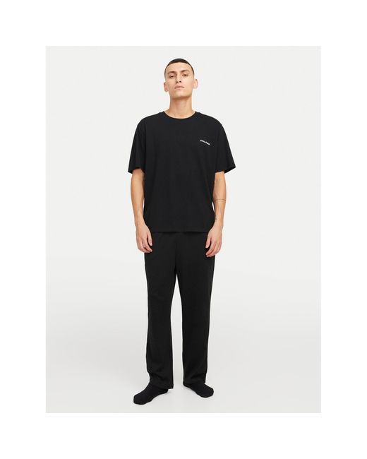 Jack & Jones Pyjama Everest 12273633 Standard Fit in Black für Herren