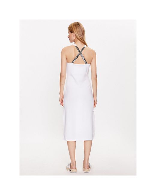 EA7 White Kleid Für Den Alltag 3Rta57 Tjlqz 1100 Weiß Slim Fit