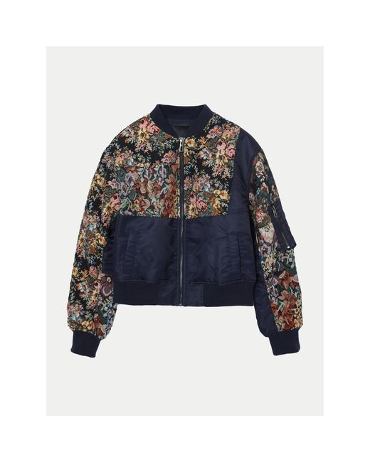 Desigual Blue Bomberjacke Roterdam 24Wwewb1 Regular Fit