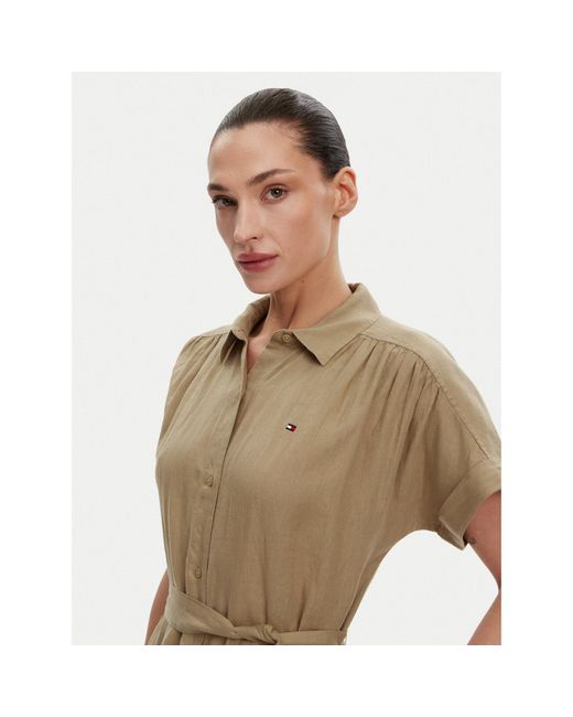 Tommy Hilfiger Natural Hemdkleid Ess Ww0Ww44653 Regular Fit