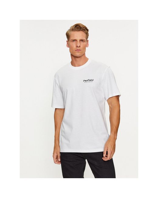 Penfield T-Shirt Pfd0275 Weiß Regular Fit in White für Herren