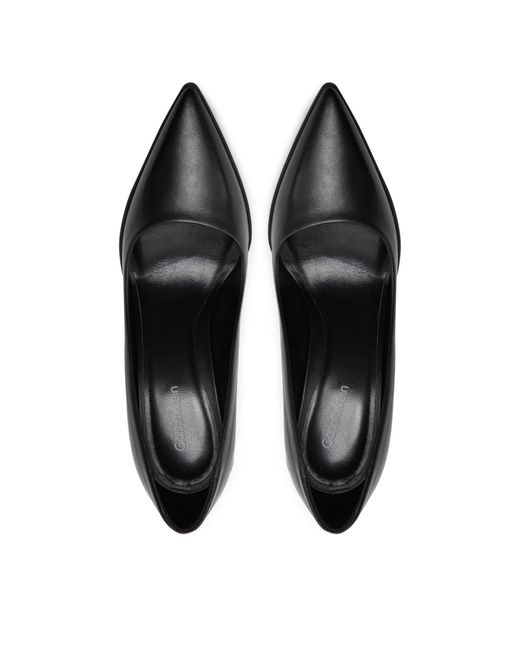Calvin Klein Black High Heels Heel Pump 90 Leather Hw0Hw02033
