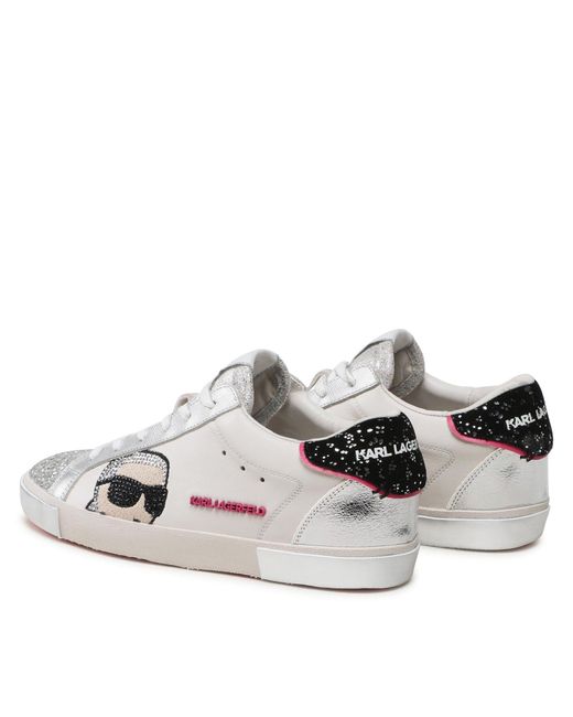 Karl Lagerfeld Gray Sneakers Kl60136F Weiß