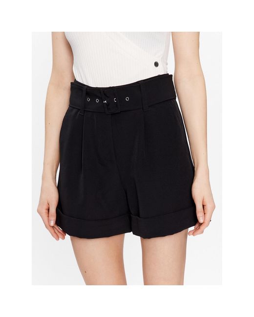 Guess Black Stoffshorts Diane W3Gd58 Wfcu2 Relaxed Fit