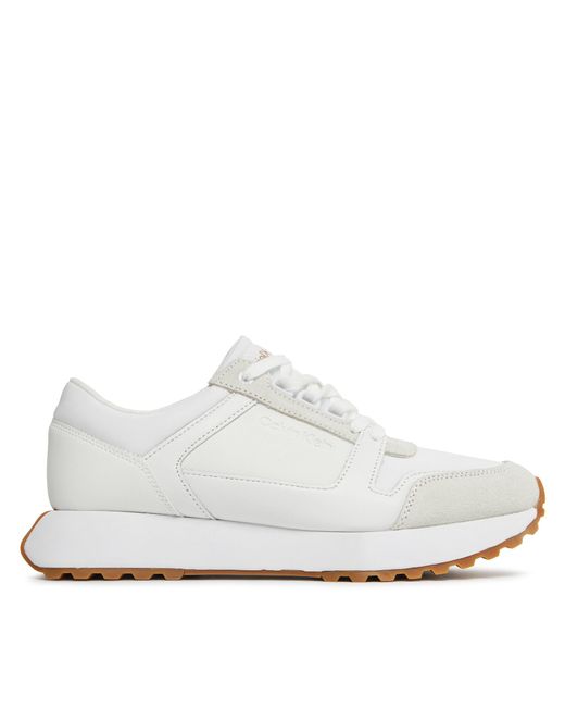Calvin Klein Sneakers Low Top Lace Up Mix Hm0Hm00853 Weiß in White für Herren