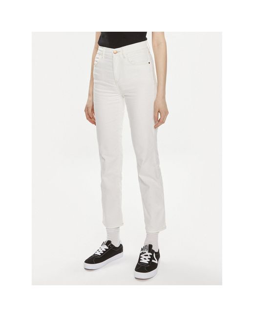 Wrangler White Jeans 112351027 Weiß Straight Fit