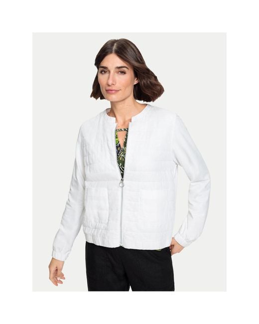 Olsen White Sweatshirt 11201570 Weiß Regular Fit
