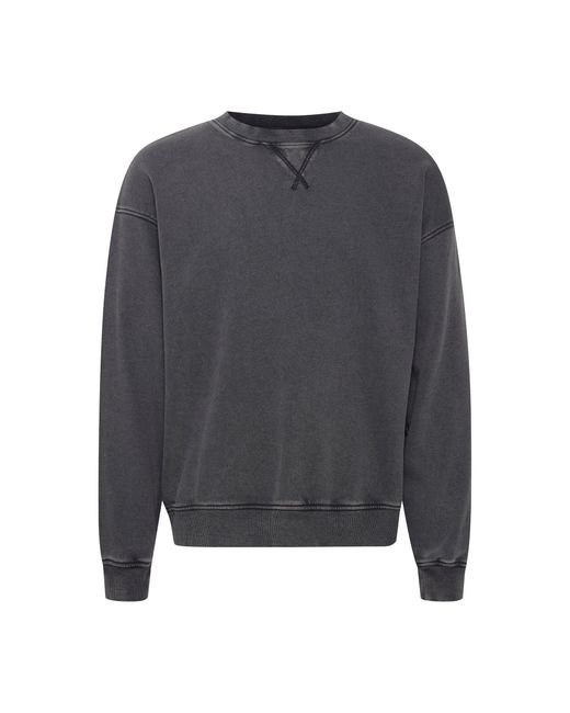 Solid Sweatshirt 21107863 Regular Fit in Gray für Herren