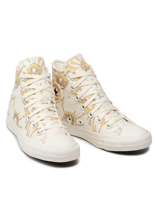 Converse White Sneakers Aus Stoff Ctas Hi A01188C