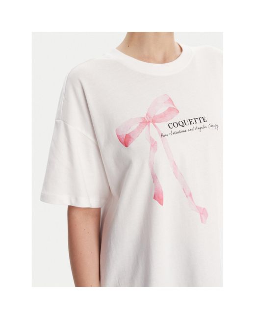 ONLY White T-Shirt Vivvi 15346761 Regular Fit