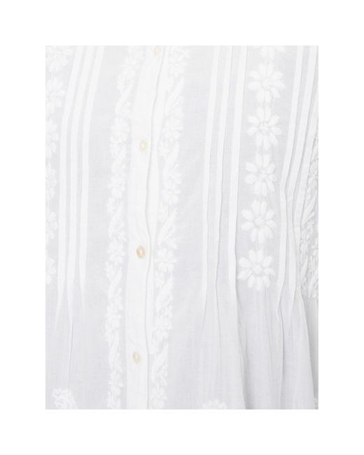 Selmark White Sommerkleid Bc196 Relaxed Fit