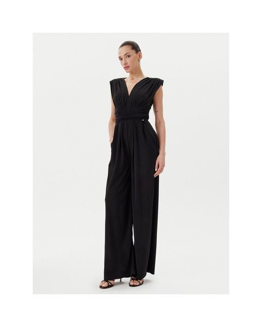 Rinascimento Black Jumpsuit Cfc0123771003 Regular Fit