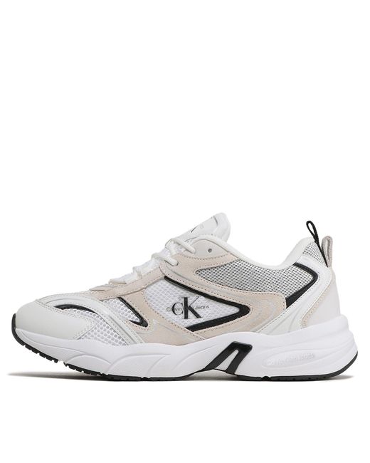 Calvin Klein Sneakers Retro Tennis Su-Mesh Ym0Ym00589 Weiß in White für Herren