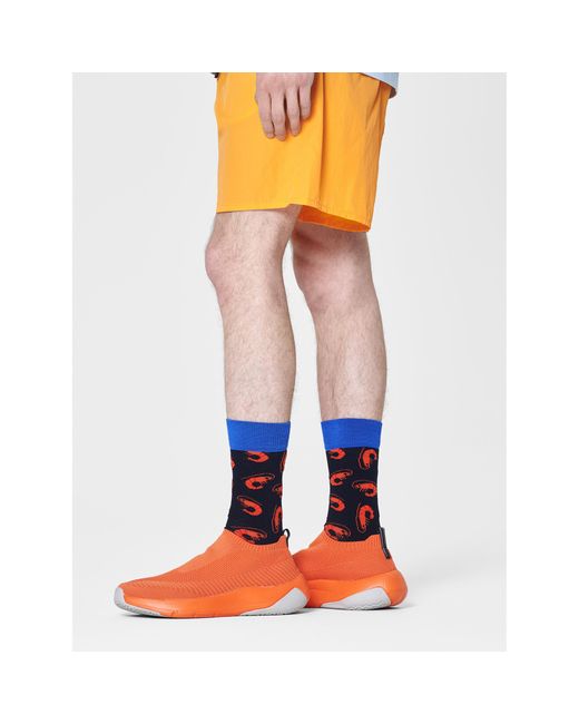 Happy Socks Orange Hohe -Socken Shr01-6500
