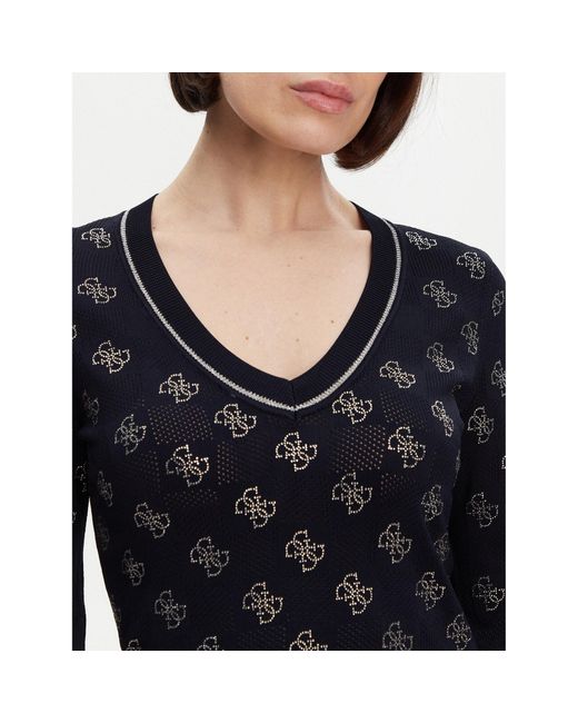 Guess Black Pullover W5Gr07 Z3D60 Regular Fit