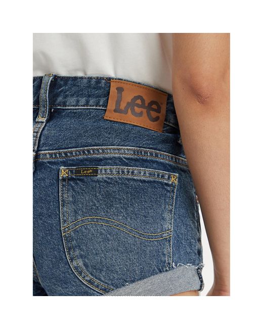 Lee Jeans Blue Jeansshorts Rider 112348989 Slim Fit