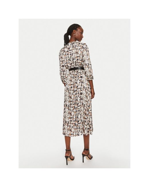 Liu Jo White Kleid Für Den Alltag Wf4404 T2735 Regular Fit