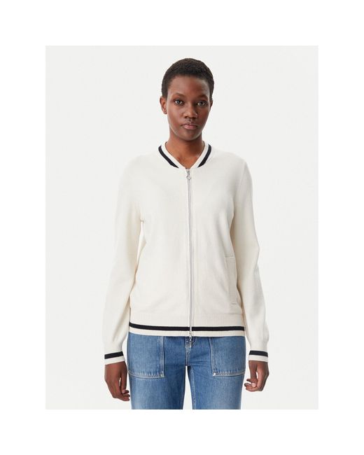 Olsen White Strickjacke 11004538 Regular Fit