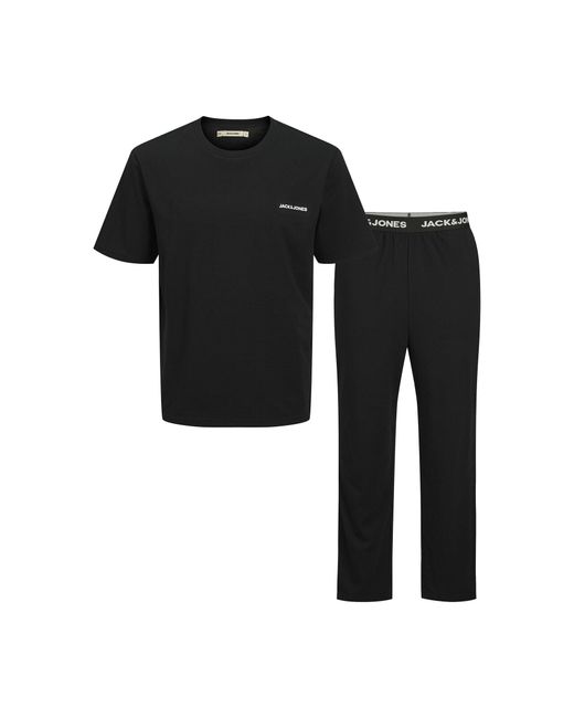 Jack & Jones Pyjama Everest 12273633 Standard Fit in Black für Herren