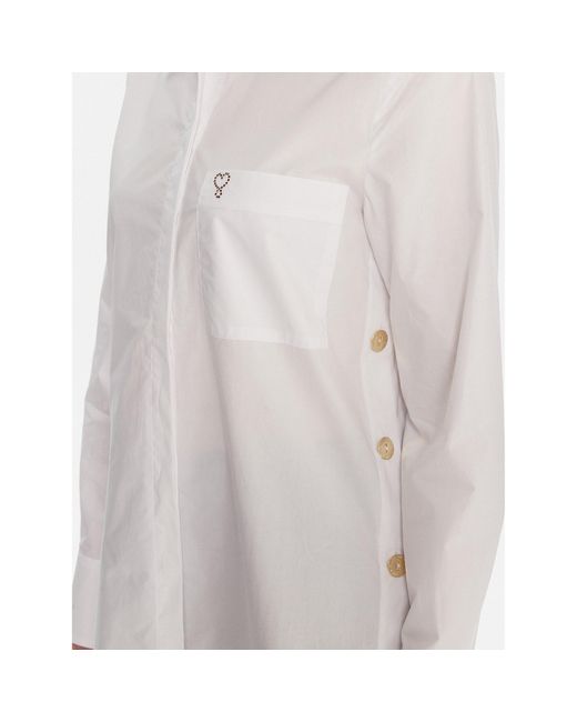 Lola Casademunt White Hemd Lf2515025 Regular Fit