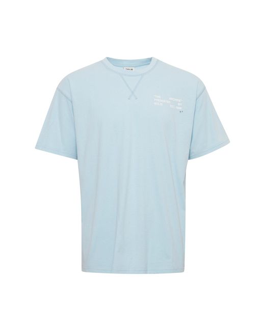 Solid T-Shirt 21107521 Regular Fit in Blue für Herren