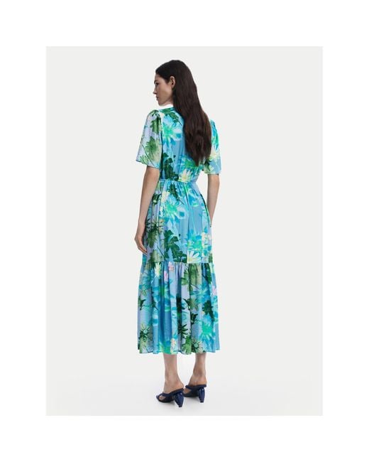 Desigual Blue Hemdkleid Nancy 25Swvw18 Regular Fit