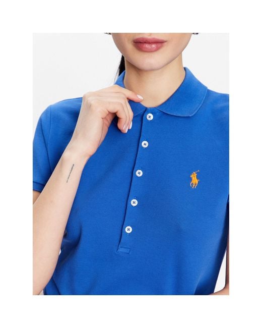 Polo Ralph Lauren Blue Polohemd 211870245021 Slim Fit