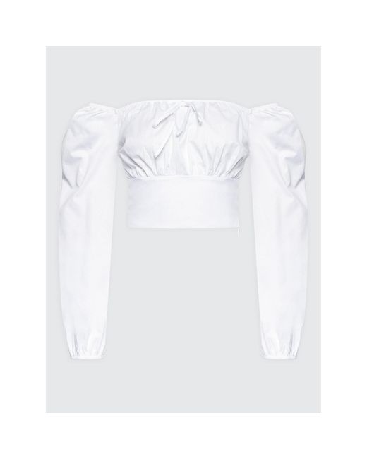 Brave Soul White Bluse Lwt-600Graceya Weiß Regular Fit