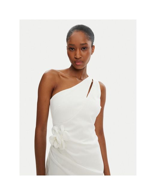 Rinascimento White Coctailkleid Cfc0122878003 Regular Fit