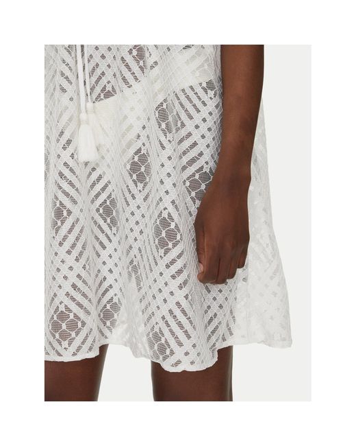 ICONIQUE White Strandkleid Ic25-021 Relaxed Fit