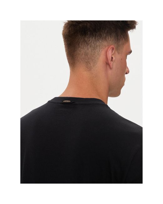 Napapijri T-Shirt S-Bollo Np0A4I3C Regular Fit in Black für Herren