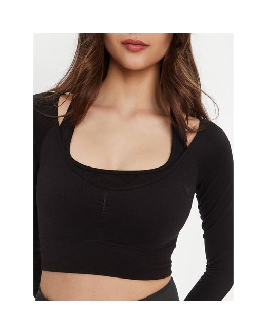 Guess Black Bluse V5Yp06 Z3Oa0 Slim Fit