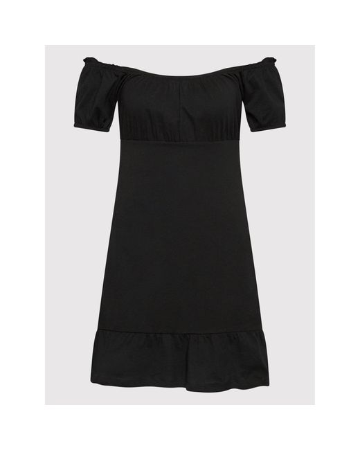 Brave Soul Black Kleid Für Den Alltag Ldrj-544Gina Regular Fit