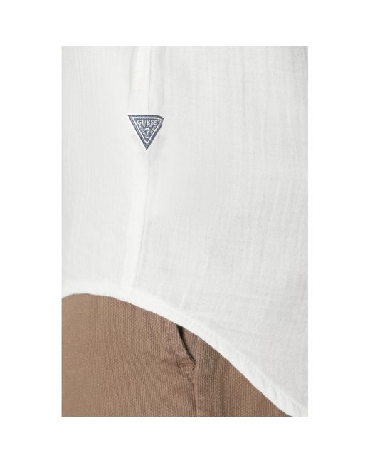 Guess Hemd M5Gh85 Wh831 Regular Fit in White für Herren