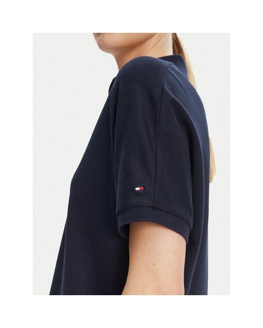 Tommy Hilfiger Blue Poloshirt Ww0Ww44512 Relaxed Fit