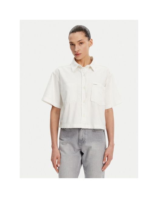 Guess White Hemd W5Gh0F D5Nw1 Regular Fit