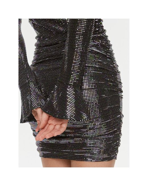Guess Gray Coctailkleid Britney W4Rk42 Kbjg0 Slim Fit