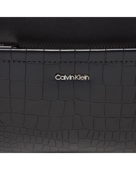 Calvin Klein Black Handtasche Ck Must Conv Camera Bag_Croco K60K612110