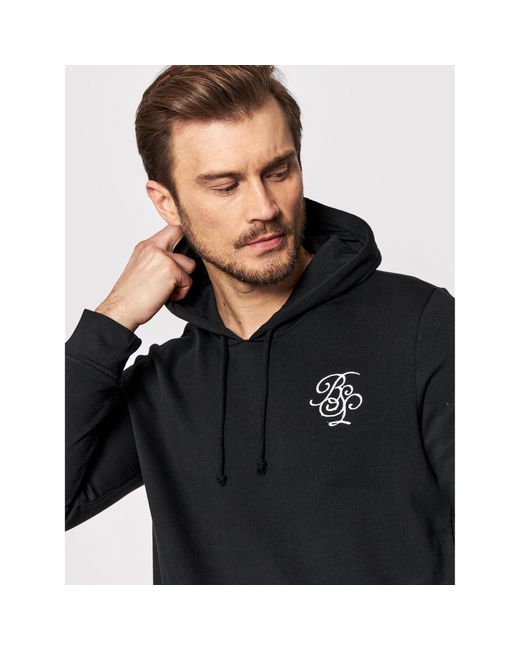 Brave Soul Sweatshirt Mss-69Merlin Regular Fit in Black für Herren