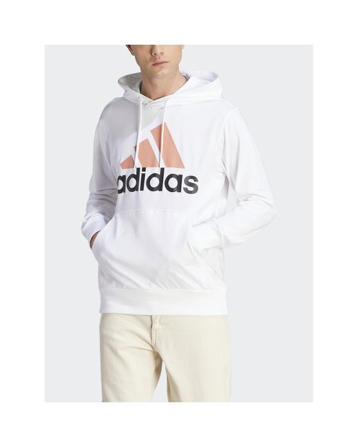 Adidas Sweatshirt Essentials Logo Ij8573 Weiß Regular Fit in White für Herren
