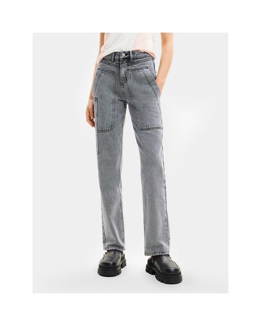 Desigual Blue Jeans Mackenzie 24Swdd56 Straight Fit