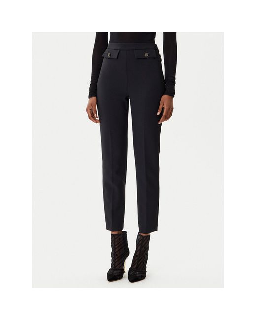 Elisabetta Franchi Black Stoffhose Pa-120-56E2-V340 Regular Fit