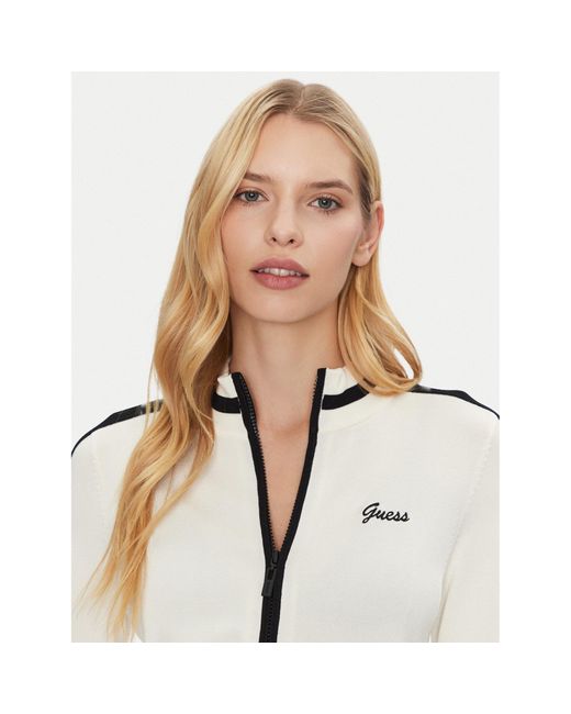 Guess White Sweatshirt V5Gq01 Z3D60 Regular Fit