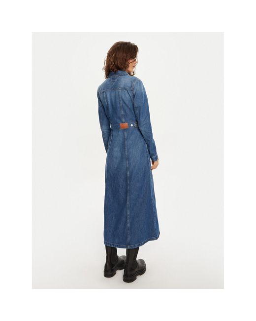 Tommy Hilfiger Blue Jeanskleid Dw0Dw19738 Regular Fit